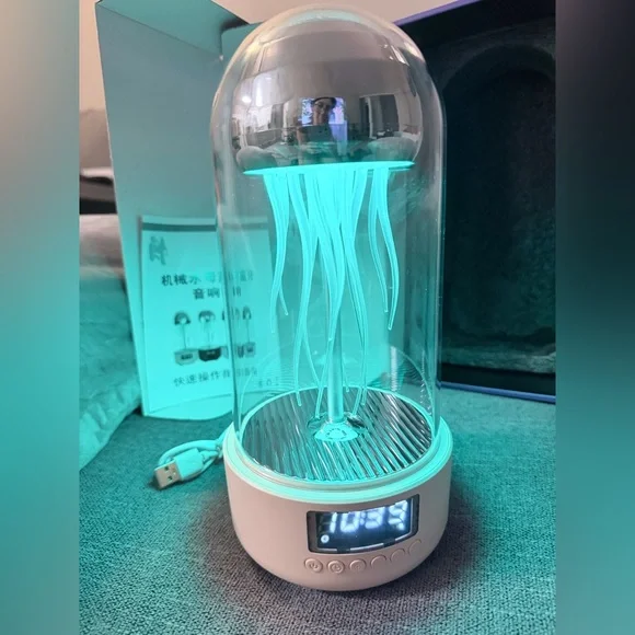 Motion Jellyfish Bluetooth speaker Clock with Colorful Light Display - Picture 10 of 16